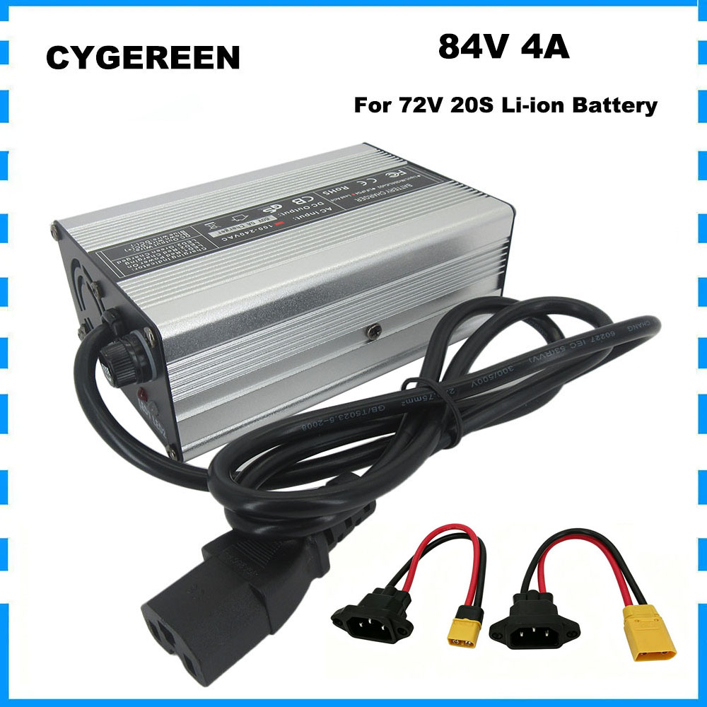 84V 20A Smart Charger - Chargeur rapide Li-ion 84V 4A 20S