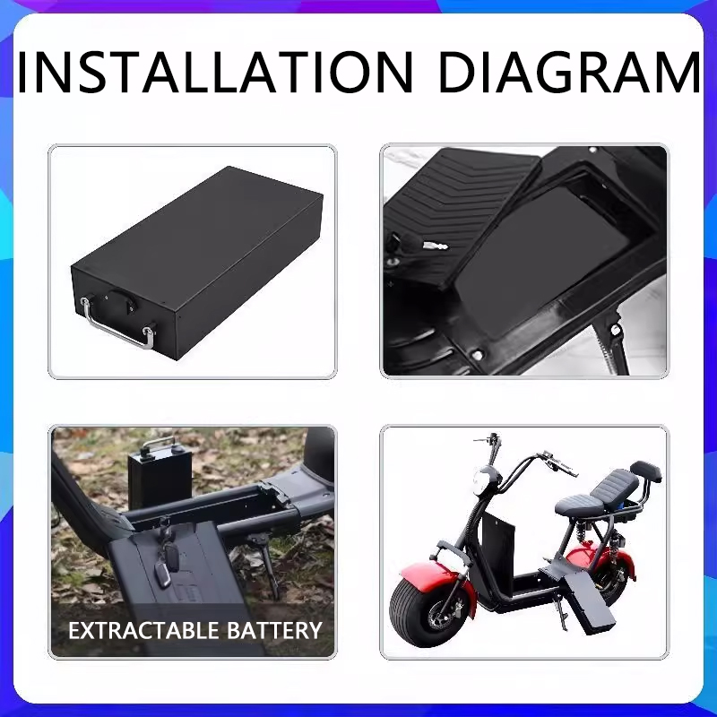 Nouvelle batterie au lithium p - 60V 50Ah Electric Scooter Battery avis et prix